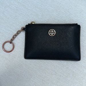 Tory Burch Robinson Card Case Key Ring